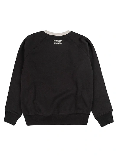 Shop Burberry Chain Bear Sweatshirt In Black