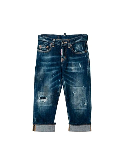 Shop Dsquared2 Jeans In Dark Denim Girl In Unica