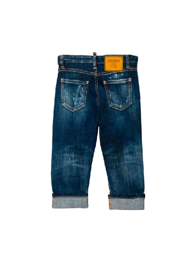 Shop Dsquared2 Jeans In Dark Denim Girl In Unica