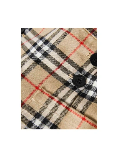 Shop Burberry Vintage Check Trousers In Beige