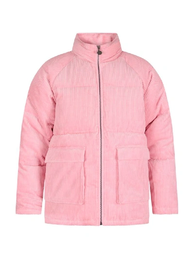 Shop Stella Mccartney Pink Girl Ribbed Jacket