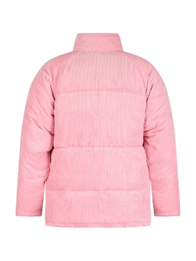Shop Stella Mccartney Pink Girl Ribbed Jacket