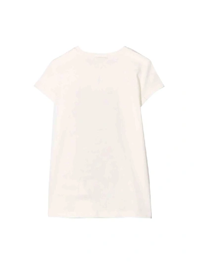 Shop Fendi Cotton Follow Me T-shirt In Bianco