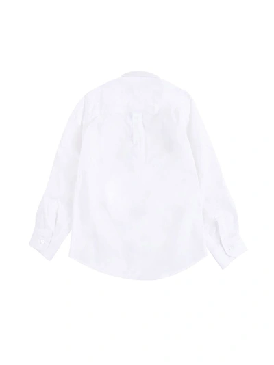 Shop Fendi Baby Shirt In White