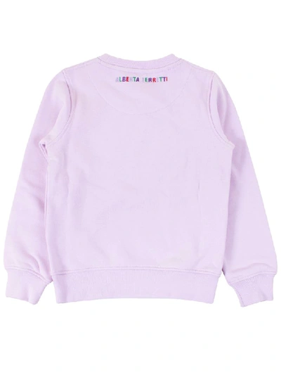 Shop Alberta Ferretti Girl Sweatshirt In Pink