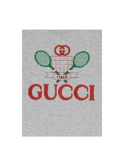 Shop Gucci Tennis T-shirt In Grigio