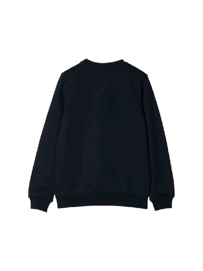 Shop Fendi Cotton Sweatshirt In Blu Royal