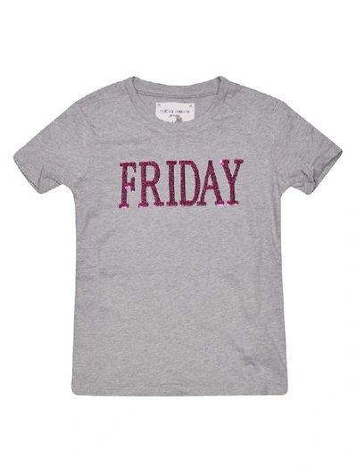 Shop Alberta Ferretti Friday Short Sleeve T-shirt In Grey