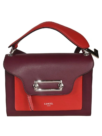 Shop Lancel Envelope Style Shoulder Bag In Cassis Red