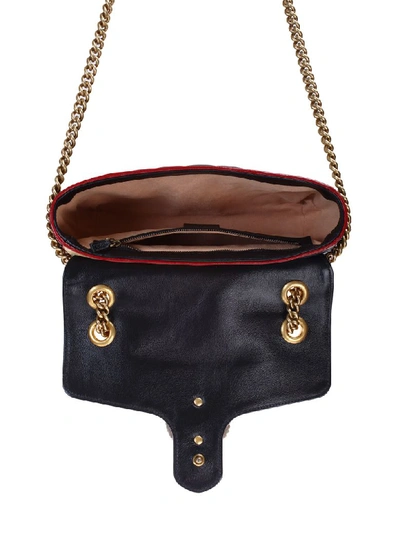 Shop Gucci Gg Marmont Shoulder Bag In Bicolore