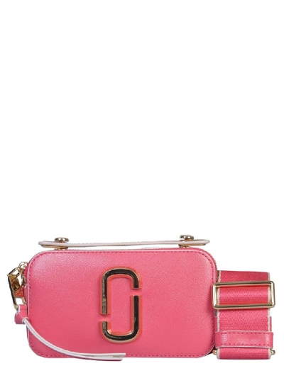 Shop Marc Jacobs Small The Sure Shot Bag In Rosa