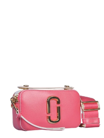 Shop Marc Jacobs Small The Sure Shot Bag In Rosa