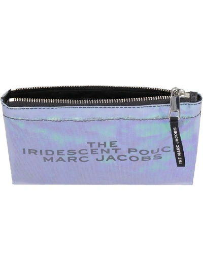 Shop Marc Jacobs Iridescent Pvc Flat Pouch In Multicolor