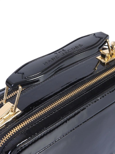 Shop Marc Jacobs The Patent Box Bag In Nero