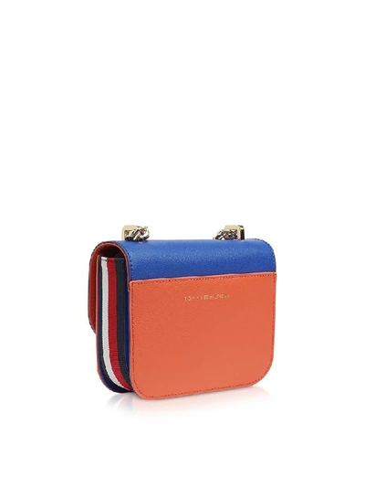 Shop Tommy Hilfiger Turnlock Mini Crossover Bag In Blue