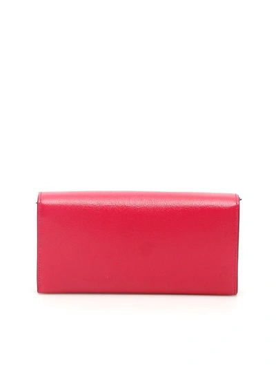 Shop Alexander Mcqueen Wallet On Chain In Orchid Pink (fuchsia)