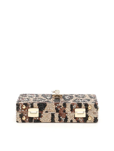 Shop Dolce & Gabbana Dolce Box Bag In Leo New (brown)