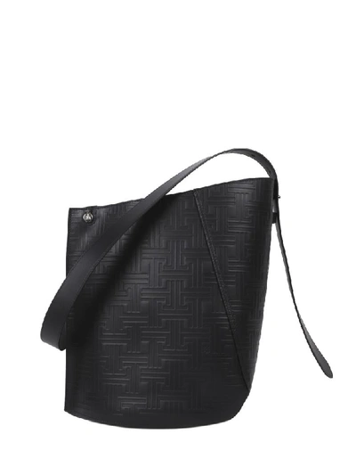 Shop Lanvin Black Hook Bucket Bag M