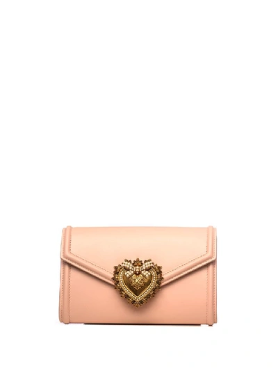 Shop Dolce & Gabbana Devotion Belt Bag In Cipria