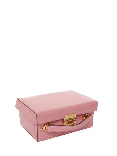 Shop Mark Cross Pink Grace Small Box Bag