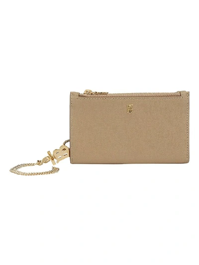 Shop Burberry Leslie Pouch In Archive Beige