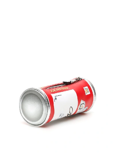 Shop Moschino Budweiser Pouch In Fantasia Variante Unica (white)