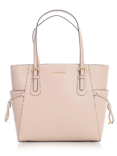 Shop Michael Michael Kors Voyager Ew Tote In Soft Pink
