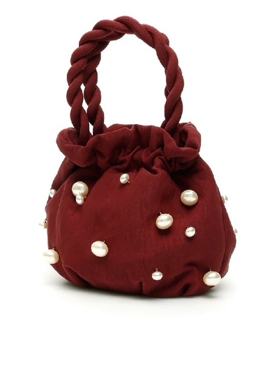 Shop Staud Grace Bucket Bag In Deep Raspberry (red)