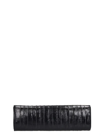 Shop Giuseppe Zanotti V Margie Clutch In Black Leather