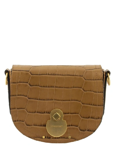 Shop Longchamp Crossbody Bag Cavalcade Croco Camel