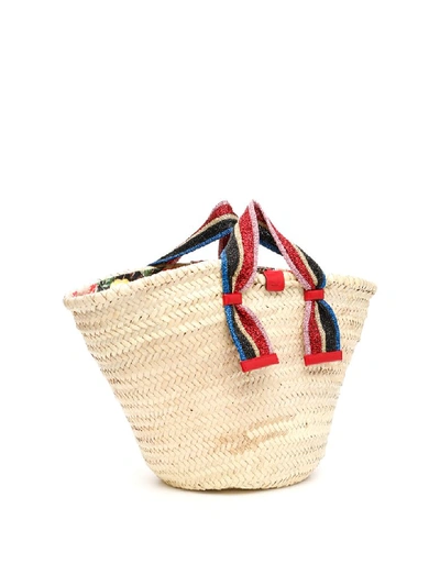 Shop Dolce & Gabbana Kendra Basket In Naturale Rosso (beige)