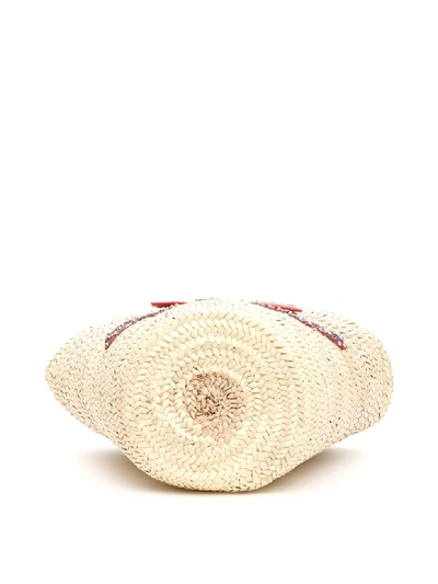 Shop Dolce & Gabbana Kendra Basket In Naturale Rosso (beige)