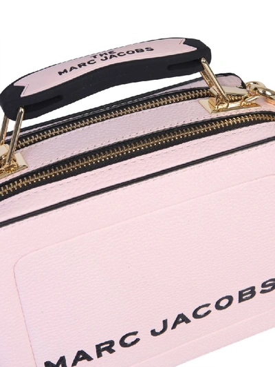 Shop Marc Jacobs Mini The Textured Box Bag In Cipria