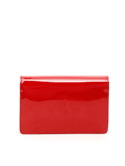 Shop Jimmy Choo Star Lock Palace Bag In Royal Red (red)