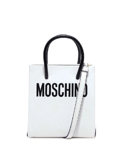 Shop Moschino Handbag In White