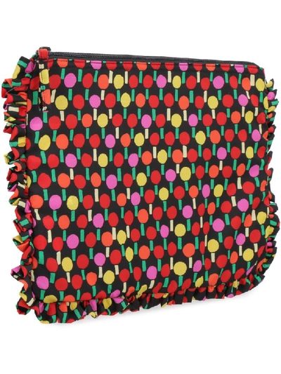 Shop La Doublej Printed Nylon Clutch In Multicolor