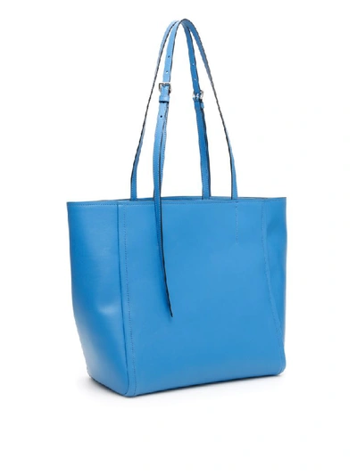 Shop Prada Concept Shopper In Marea Nero (light Blue)