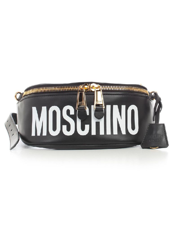Moschino Teddy Logo Belt Bag In Black | ModeSens