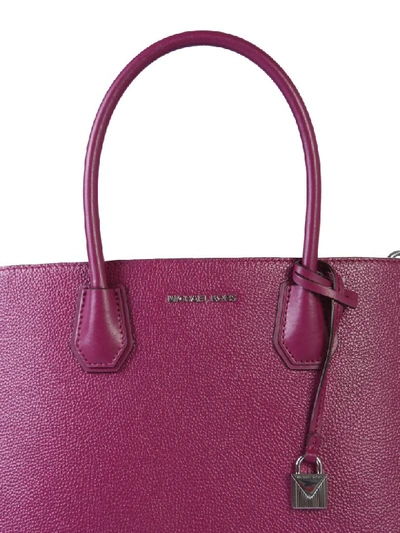 Shop Michael Michael Kors Large Mercer Bag In Bordeaux