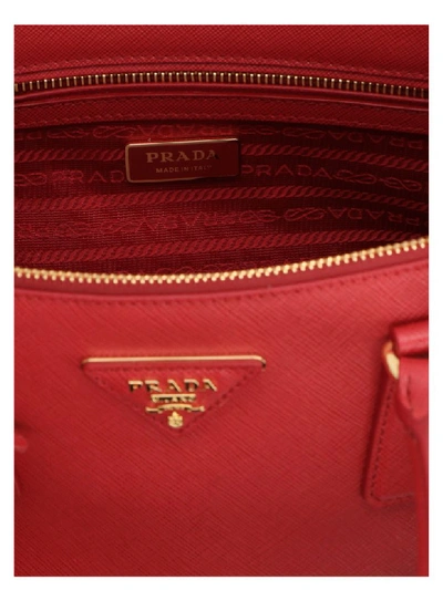 Shop Prada Galleria Bag In Red