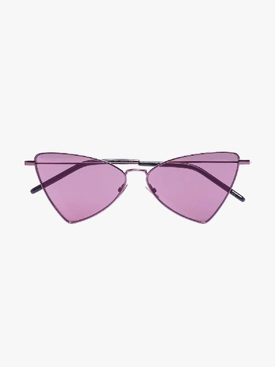 Shop Saint Laurent Black Jerry Angle Sunglasses