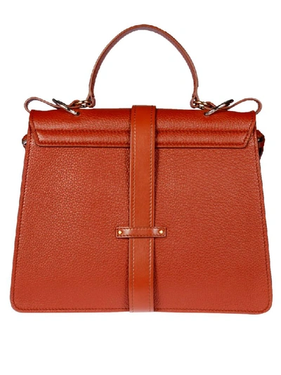 Shop Chloé Large Day Tote In Sepia Brown