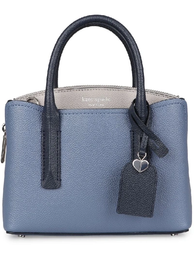 Shop Kate Spade Margaux Leather Tote In Blue
