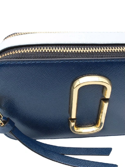 Shop Marc Jacobs Leather Bag In Blu Sea Multi