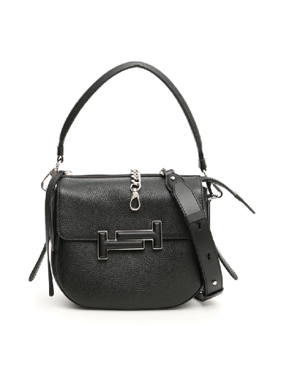 Shop Tod's Double T Satchel In Nero (black)