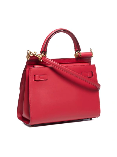 Shop Dolce & Gabbana Tote In Rosso Papavero