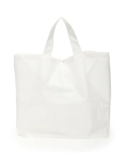 Shop Calvin Klein Large Pvc Shopper In Transparent (white)