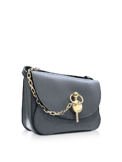 Shop Jw Anderson Mini Keyts Bag In Dark Gray