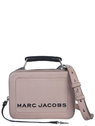 Shop Marc Jacobs The Textured Box Mini Bag In Tortora