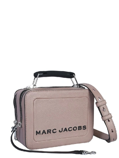 Shop Marc Jacobs The Textured Box Mini Bag In Tortora